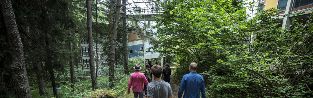 Explorations at the summer camp building. - photo Giacomo De Donà