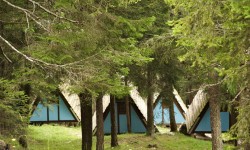 The permanent tents camping