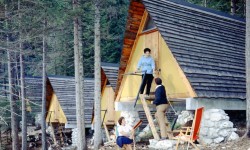 At the Camping, permanent tents - photo Eni Archive