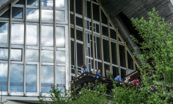 Happy Hour on the Auditorium's terrace.