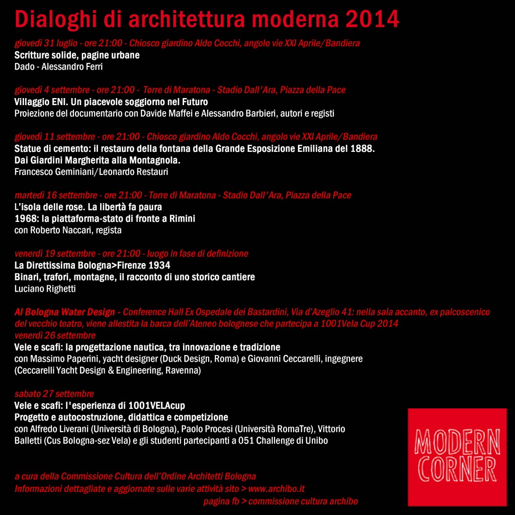 Dialoghi di architettura moderna_2014