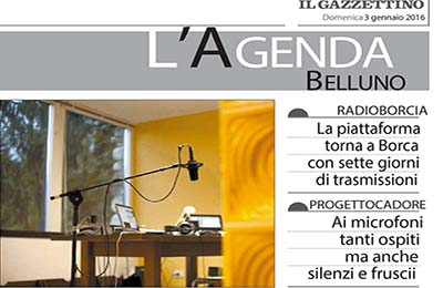 16 gennaio 2016, Il Gazzettino - Radioborcia wintersession