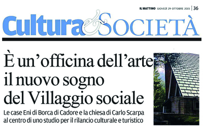 October 29 - IL MATTINO DI PADOVA - officina dell'arte