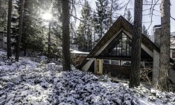 La capanna-atelier usata dagli artisti di progettoborca, alla Colonia.