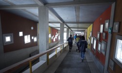 Le rampe che collegano le strutture della Colonia.