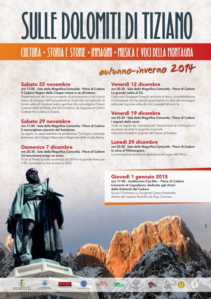 Sulle Dolomiti di Tiziano_calendario eventi