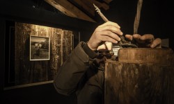 Mario Tomè al Museo Etnografico di Zoppè - Foto Giacomo De Donà