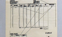 Riparametrizzazione del documento di carico scarico. Rotring 0.4 e china nera.